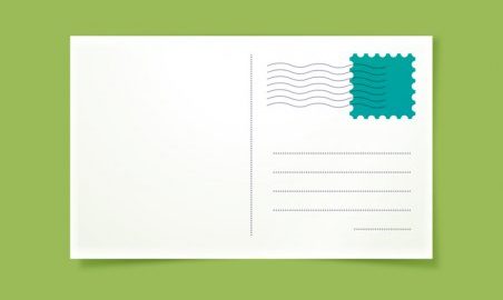 postcard size
